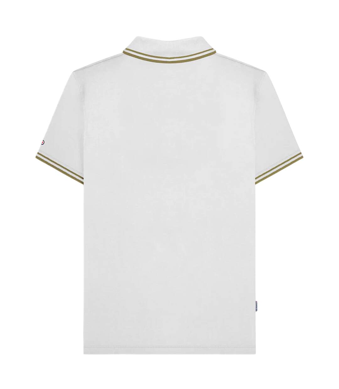 Polo Ss25 Homme Blanc Marron Clair Lambretta-3