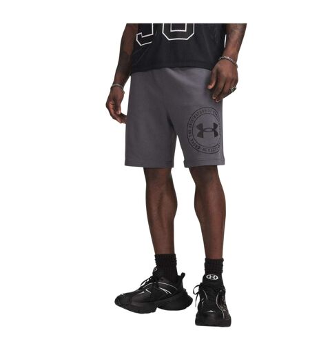Short Motif/style Imprimé Graphique Rival Homme Gris Noir Under Armour