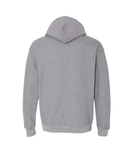 Sweat À Capuche Adulte Graphite Chiné Gildan
