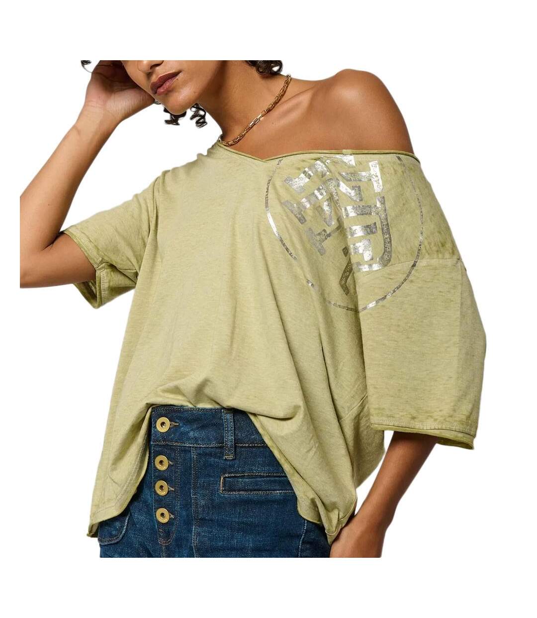 T-shirt vert femme kaporal sprit-1