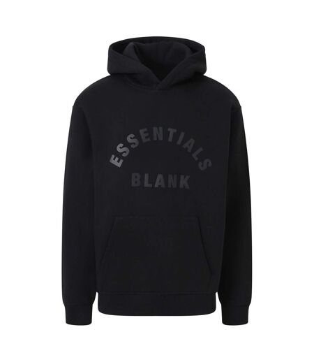 Sweat À Capuche Motif/style Arc Homme Noir Blank Essentials