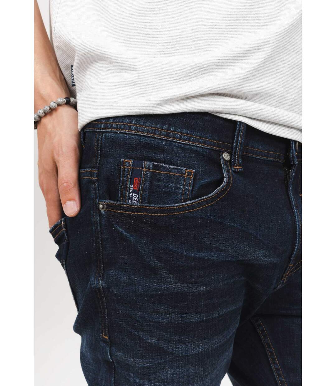 Jeans slim effet usé CARLOS-3