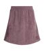 Womens/ladies Originals 3 Stripes Velour Regular Mini Skirt Purple Adidas-2