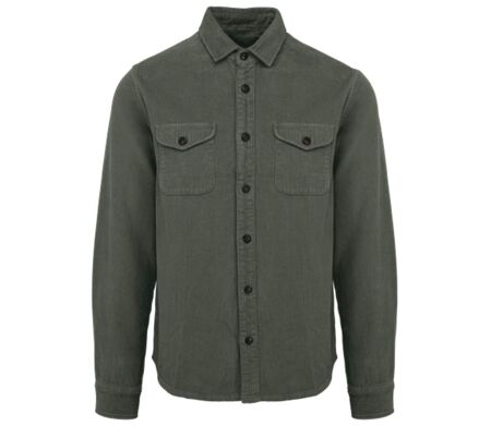 Surchemise en velours côtelé - Homme - PATS519 - vert kaki