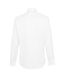 Mens Cotton Twill Long-sleeved Shirt White Haines And Bonner-3