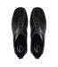 Womens/ladies Giove Textured Block Heel Chelsea Boots Black Diesel-3