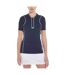 Womens/ladies Contrast Trim Regular Golf Polo Shirt Black Iris Original Penguin-1