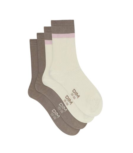 Lot de 2 paires de mi-chaussettes Modal Fancy