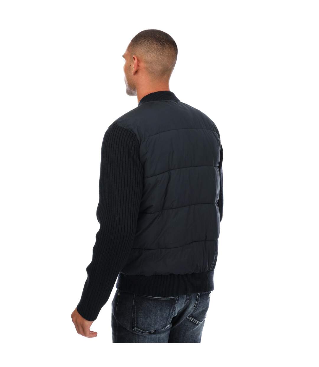 Mens spores full zip regular padded jacket navy Ted Baker-2