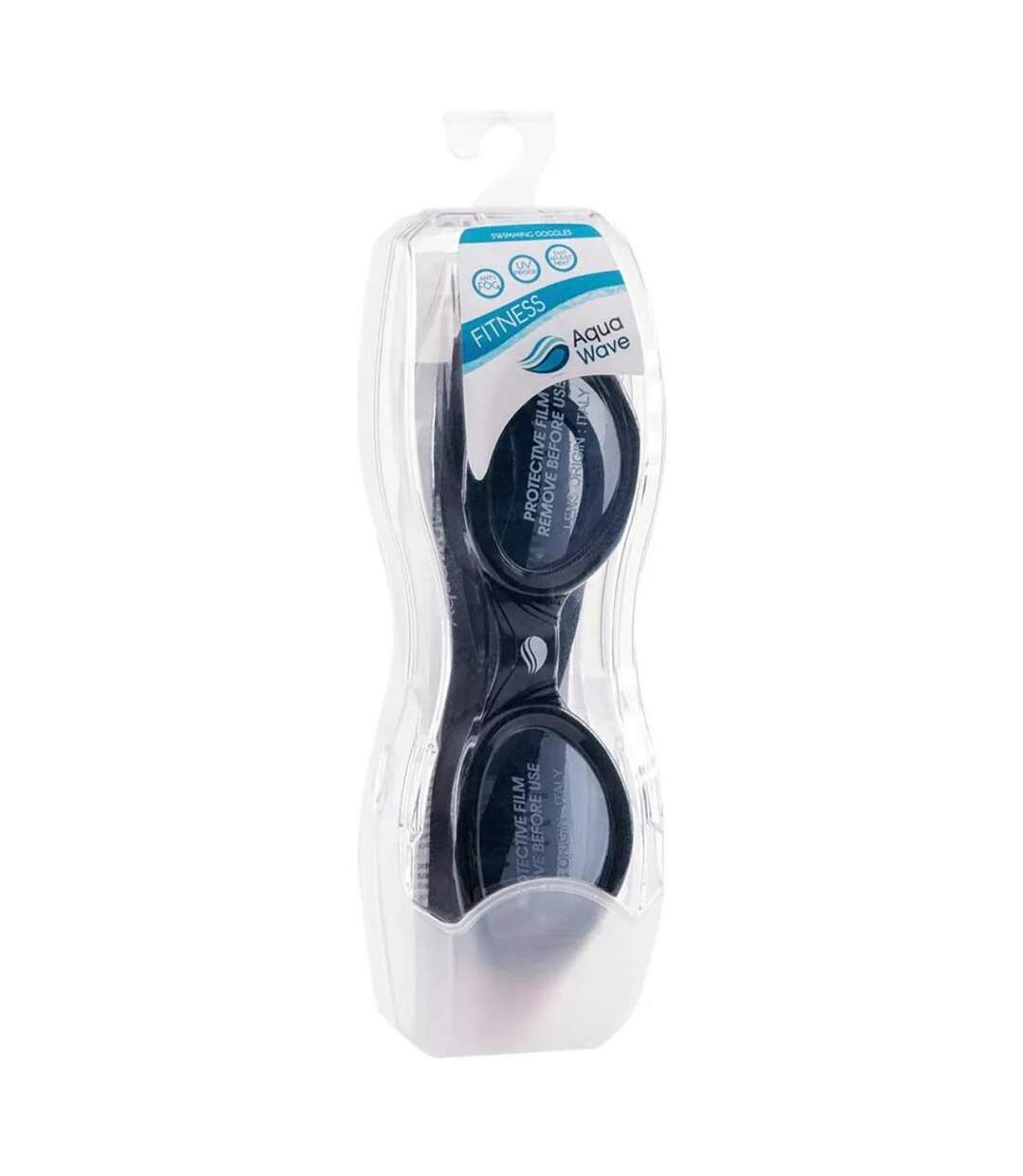 Lunettes De Natation Motif/style Transparent Visio Adulte Noir Aquawave-3