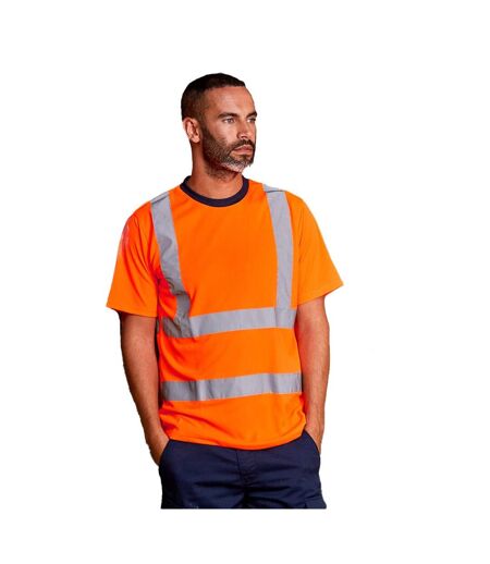 PRORTX T-shirt Hi-Vis pour hommes (Orange/Marine) - UTRW9207