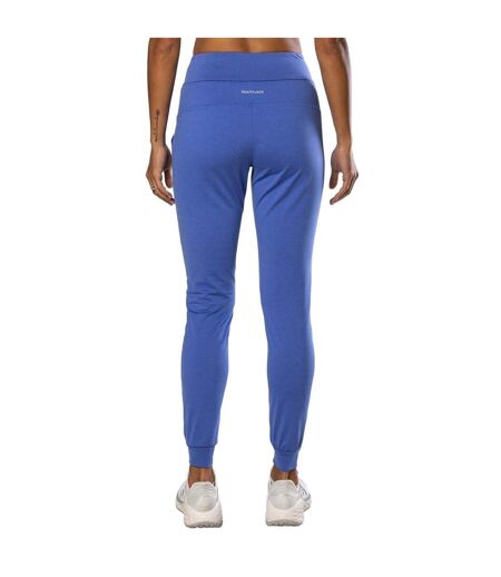 Womens/ladies 365 Plain Slim Joggers Baja Blue Nathan
