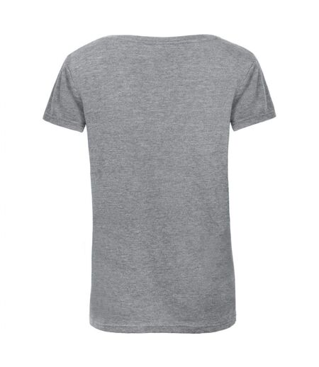 B&c Womens/ladies Favourite Cotton Triblend T-shirt Gris Clair Chiné B And C
