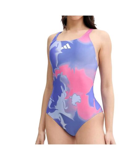 Maillots de bain bleu femme adidas tie dye aop