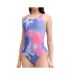 Maillots de bain bleu femme adidas tie dye aop-1