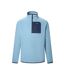 Mens Frankie Half Zip Fleece Top Dusky Blue Navy Regatta-2