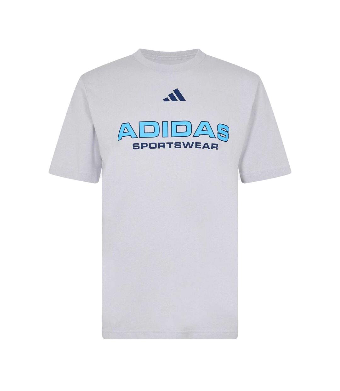 T-shirt Motif/style Logo Homme Gris Moyen Adidas-2