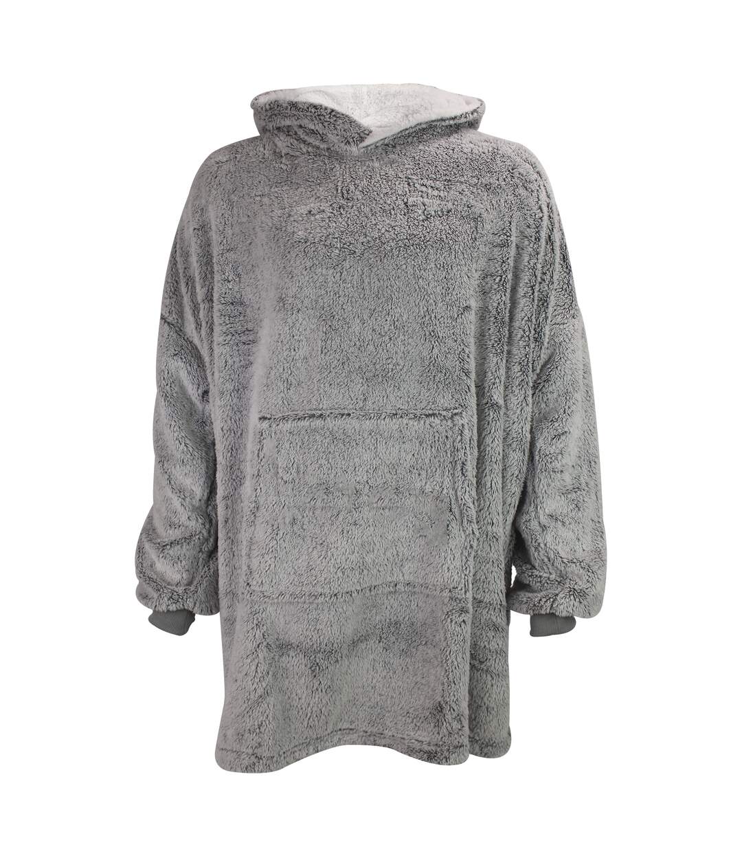 Mens Fleece Lined Blanket Hoodie | Shaggy Loungewear Top with Hood-1