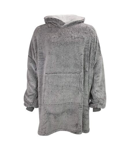 Mens Fleece Lined Blanket Hoodie | Shaggy Loungewear Top with Hood