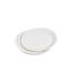 Lot de 20 Assiettes en Carton Vitamine 23cm Blanc-1