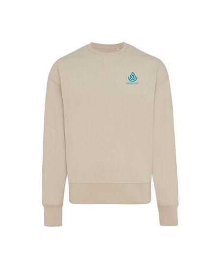 Unisex adult kruger recycled cotton crew neck relaxed fit sweatshirt desert Iqoniq