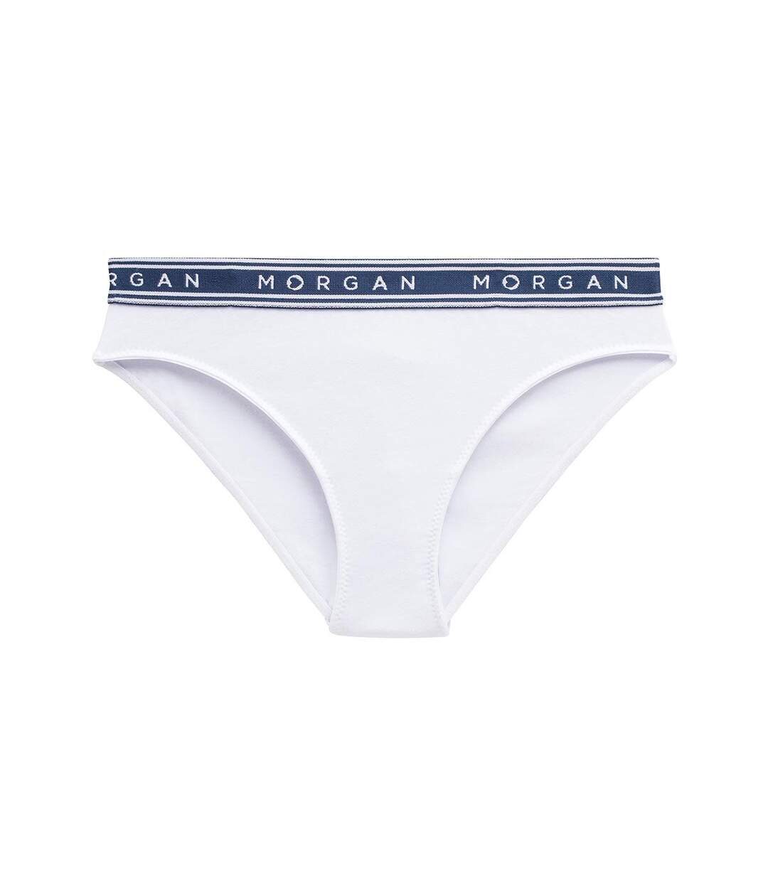 Lot de 2 slips en coton blanc Ines-2