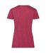 T-shirt Valueweight Femme Rouge Chiné Fruit Of The Loom-2