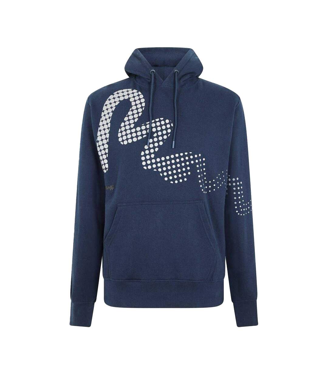 Sweat À Capuche Motif/style À Pois Homme Bleu Marine Money-1
