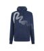 Sweat À Capuche Motif/style À Pois Homme Bleu Marine Money-1