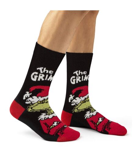 Mens Thermal Grinch Patterned Christmas Socks
