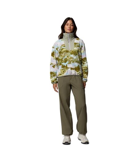 Womens/ladies Sequoia Half Zip Fleece Citron Tint Columbia