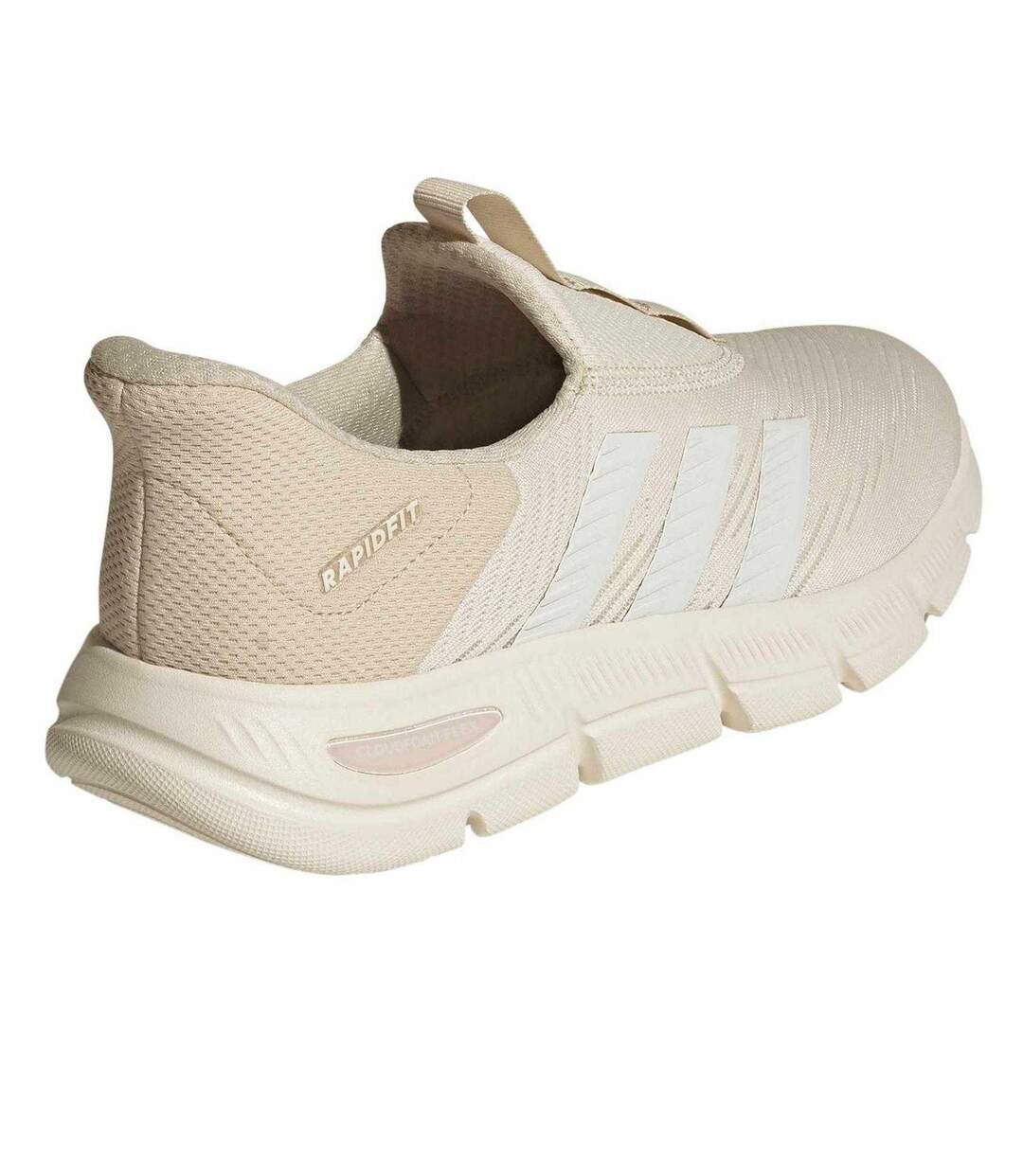 Womens/ladies 3 Stripes Cloudfoam Trainers Wonder White Adidas-2