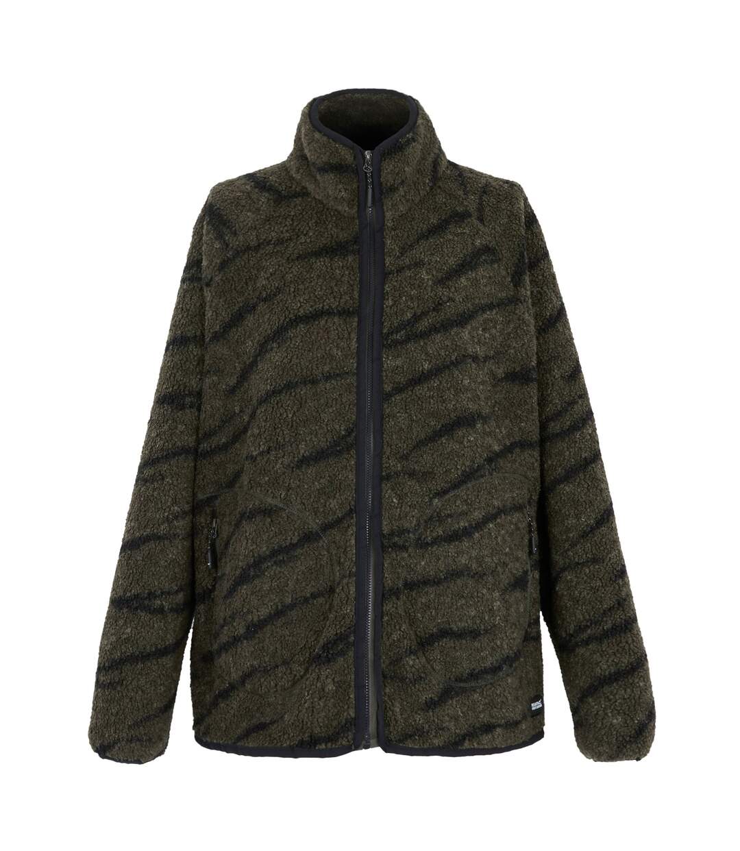 Veste Polaire Frankie Femme Kaki Foncé Noir Regatta-2
