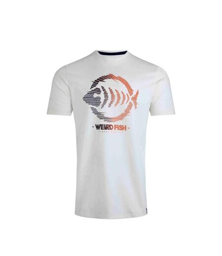 T-shirt velocity homme écru Weird Fish