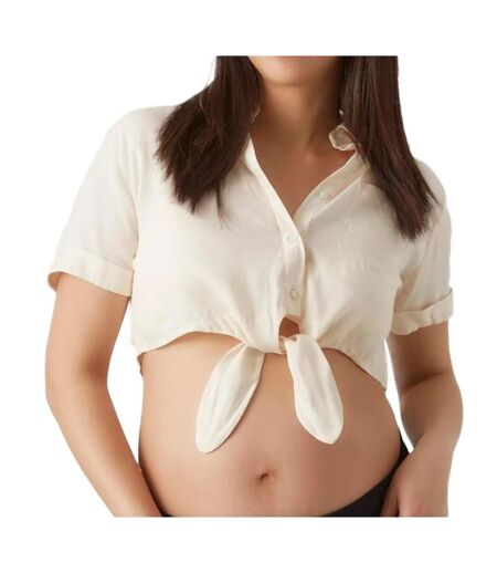 T-Shirt écru femme mamalicious melani
