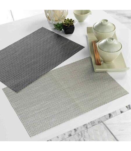 Set de Table Marbling 30x45cm Noir & Blanc