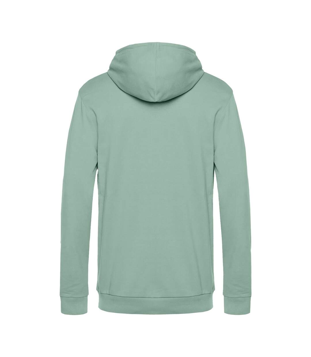 Sweat À Capuche Motif/style Uni Homme Vert De Gris B&C-2