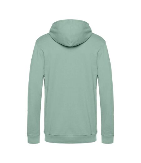 Sweat À Capuche Motif/style Uni Homme Vert De Gris B&C