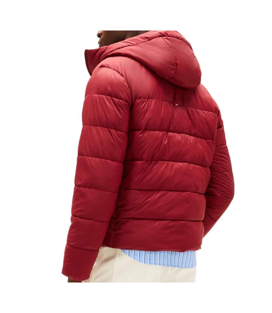 Doudoune rouge homme tommy hilfiger mid weight-2