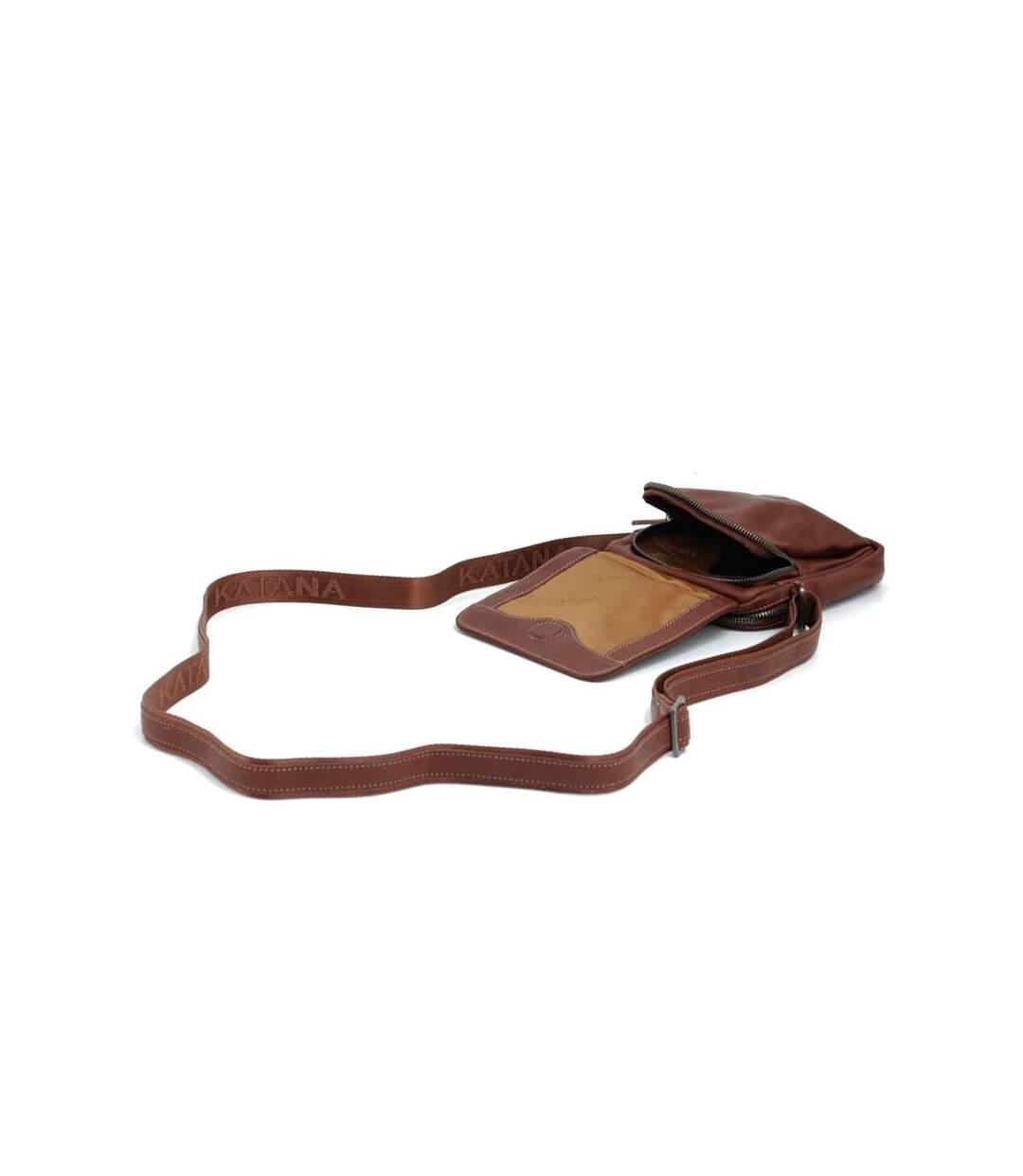 Katana - Sacoche homme en cuir - marron - 3470-4