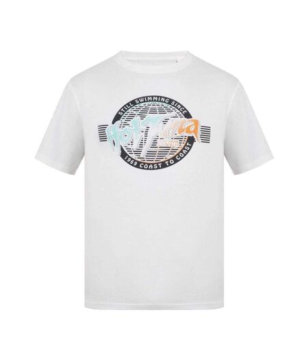 T-shirt Homme Blanc Hot Tuna