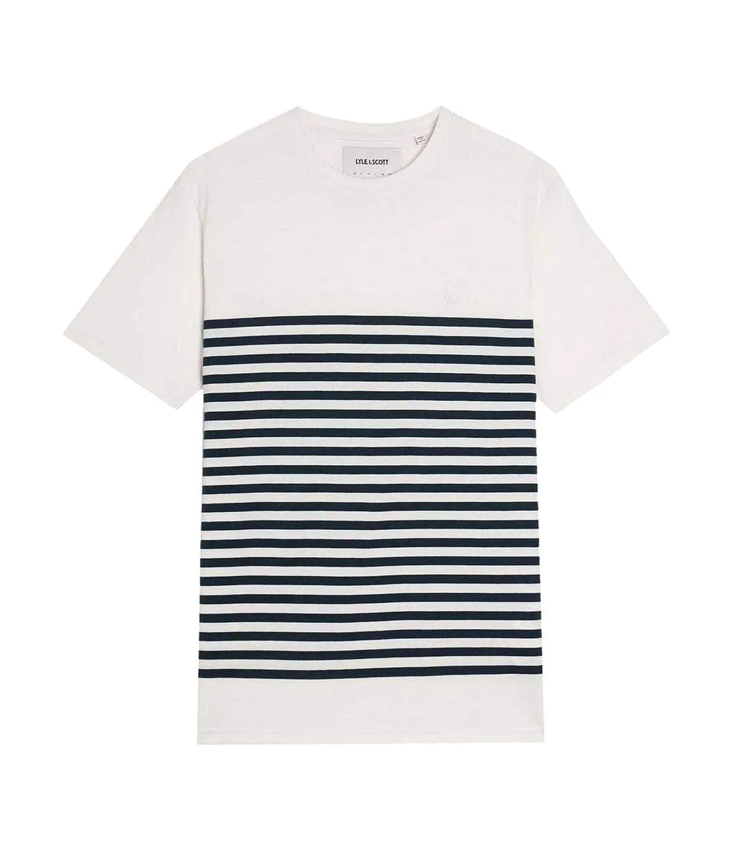 Mens Breton Stripe Breton T-shirt White Lyle & Scott-2