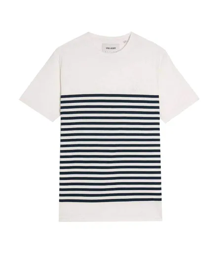Mens Breton Stripe Breton T-shirt White Lyle & Scott