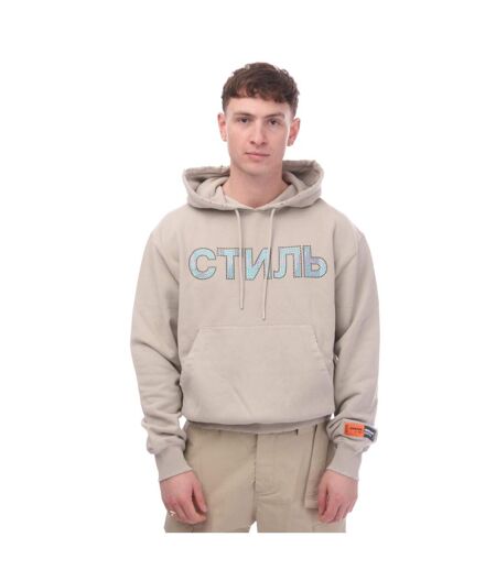 Mens ctnmb hoodie grey blue Heron Preston