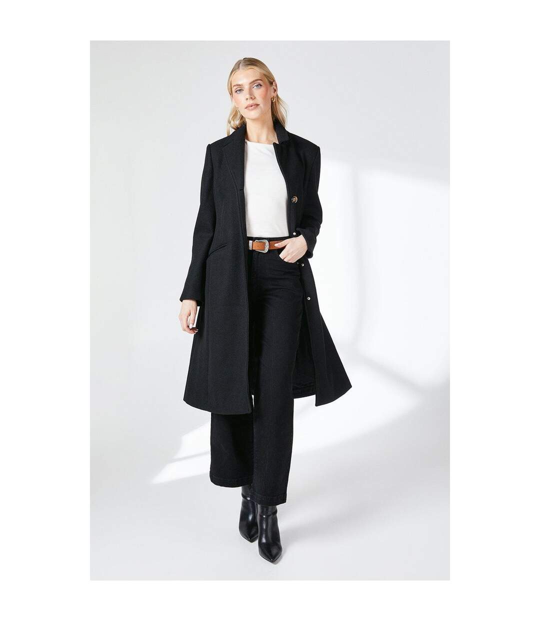 Manteau femme noir Principles-1