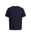 T-shirt Motif/style Uni Basic Homme Bleu Marine Foncé Jack And Jones-2