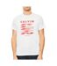 T-Shirt blanc/rouge homme calvin klein jeans 30s-1