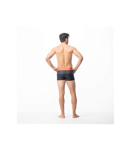Short De Bain Motif/style À Rayures Homme Orange Gris Noir Aquawave
