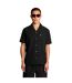 Mens Patterned Short-sleeved Shirt Black Lyle & Scott-2