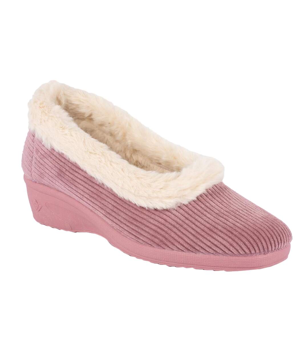 Chaussons glynis femme rose Lunar-1